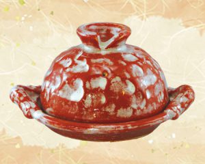 赤楽 亀甲 柳川鍋